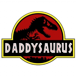 Daddysaurus SVG Cut Files, Daddysaurus Vector Instant Download Cartoons