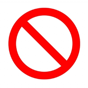 NO Sign SVG, Blocked Symbol SVG Cut Files Symbols