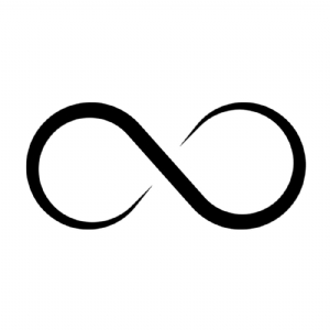 Open Infinity Symbol SVG Cut File, Open Infinity Clipart Instant Download Symbols