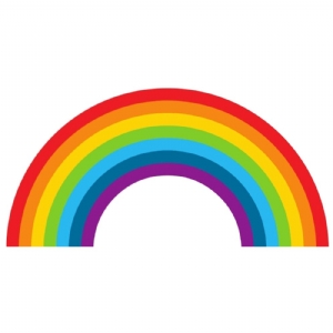 Rainbow SVG Vector Files, Instant Download Sky/Space