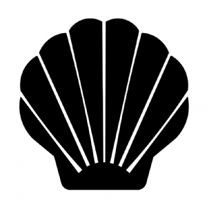 Seashell Clipart Black and White SVG, Seashell Vector Files Sea Life and Creatures SVG