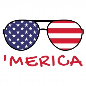 Merica Sunglasses SVG | 4th of July Sunglasses SVG 4th Of July SVG