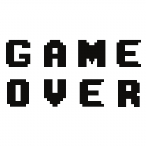 Game Over Retro Video Game SVG Cut File Sign and Symbol
