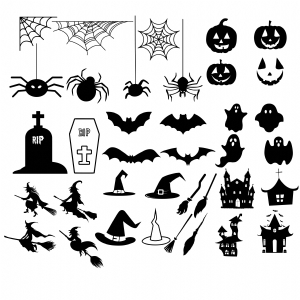 Halloween SVG Bundle Cut File, Halloween Clipart Files Halloween SVG
