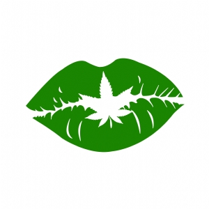 Weed Lips SVG Cut File Funny SVG