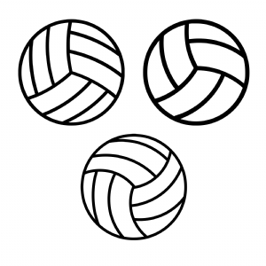 Volleyball Ball Bundle SVG Cut Files, Instant Download Volleyball SVG