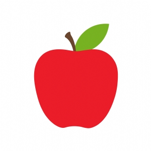 Basic Apple SVG, Techer Apple SVG Clipart File Fruits and Vegetables SVG