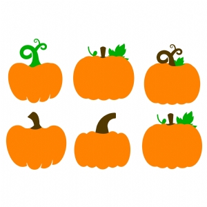 Basic Orange Pumpkins SVG Cut File Pumpkin SVG