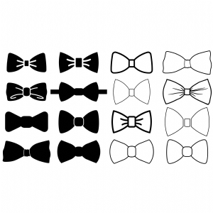 Bow Bundle SVG Design, Bow Clipart File Digital Download Vector Illustration
