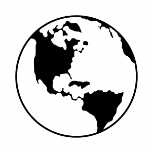 Earth Outline SVG Cut Files, Planet Earth SVG Instant Download Drawings