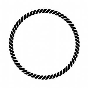 Nautical Circle Rope SVG Cut File, Nautical Rope Circle Vector Files Vector Illustration