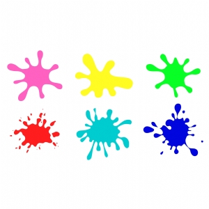 Paint Splatter SVG Bundle, Paint Splatter Vector Instant Download Vector Illustration