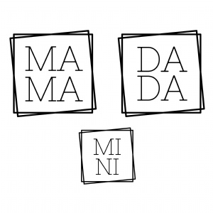 Mama Dada Mini SVG, Square SVG Mother's Day SVG