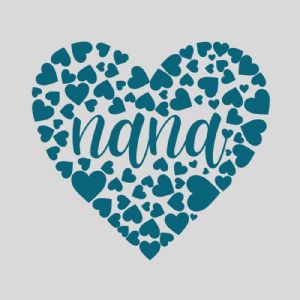 Nana Heart Made of Hearts SVG, Nana Cut File Mother's Day SVG