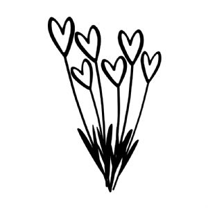Heart Bunch SVG, Bunch Of Hearts SVG Instant Download Plant and Flowers SVG