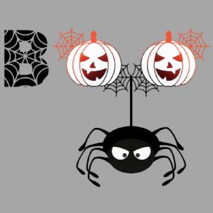 Boo Spider SVG, Boo Halloween Digital Download Halloween SVG
