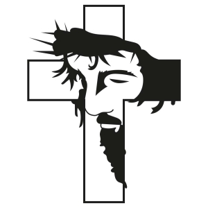 Jesus Cross SVG Design, Cross Jesus Vector Instant Download Christian SVG