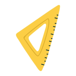 Hand Drawn Triangle Measure SVG, School Elements SVG Cut File School SVG