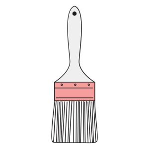 Paint Brush SVG File, Paint Brush Vector Instant Download Drawings
