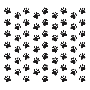 Paw Print Pattern SVG, Paw Template Vector Files Pets SVG