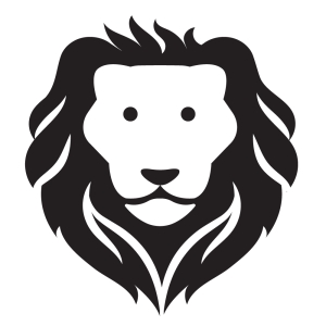 Basic Lion Head Silhouette SVG File Wild & Jungle Animals SVG