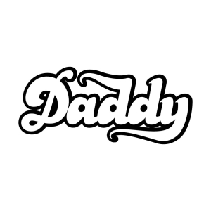 Daddy Design SVG File, Father's Day Instant Download Father's Day SVG