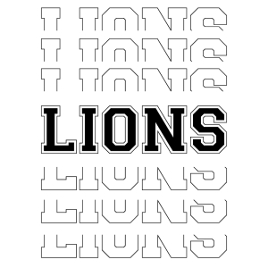 Lions SVG Design, Football SVG Wild & Jungle Animals SVG
