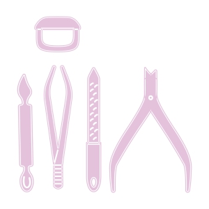 Makeup Tools Bundle SVG, Manicure Tools SVG Instant Download Beauty and Fashion