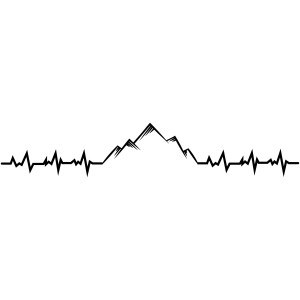 Mountain Heartbeat SVG Landscapes
