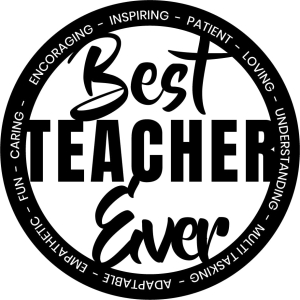 Best Teacher Ever SVG Images & Clipart Files Teacher SVG