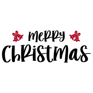 Merry Christmas SVG Design with Rings Christmas SVG