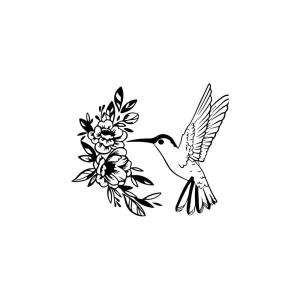Hummingbird SVG File for Cricut & Silhouette Bird SVG