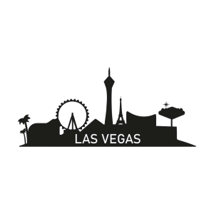 Vegas Skyline Clipart Transparent Background, Skyline Las Vegas