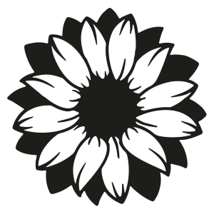 Sunflower for CNC Cut SVG & DXF File Sunflower SVG
