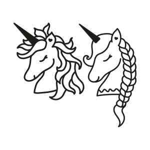 Unicorn Design SVG, Unicorn Head SVG Cut File Cartoons