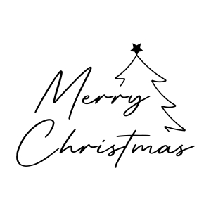 Merry Christmas SVG with Tree for Shirt, Christmas Tree Vector Christmas SVG