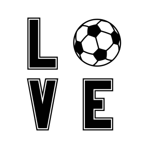 Soccer Love SVG, Soccer Love Instant Download Football SVG