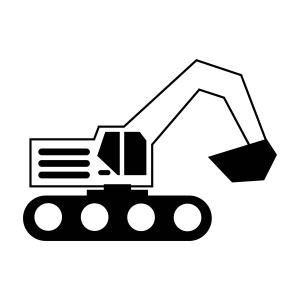 Excavator SVG File for Cricut, Excavator Clipart 