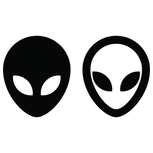 Alien SVG Icon, Alien Clipart Images Icon SVG
