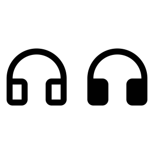 Headphone Icon SVG, PNG, and Clipart Files Icon SVG