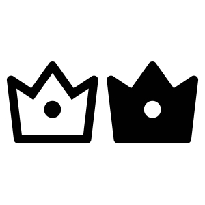 Simple Crown SVG & Clipart File Icon SVG