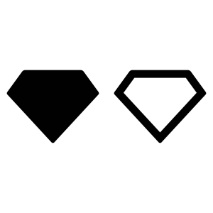 Simple Diamond Clipart, Diamond SVG Icon Icon SVG