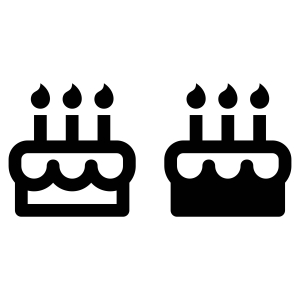 Birthday Cake SVG & Clipart File Icon SVG
