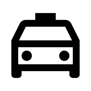 Taxi Outline PNG & SVG Files Icon SVG