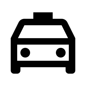 Taxi Outline PNG & SVG Files Icon SVG