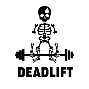 Deadlift SVG, Skeleton Deadlift SVG Cut File Anatomy (Skeleton And Skull)