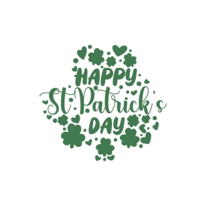 Happy St Patricks Day SVG, Shamrocks SVG St Patrick's Day SVG
