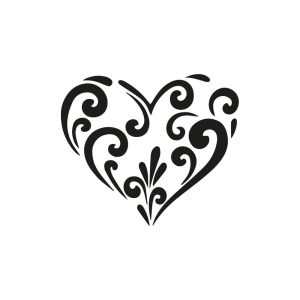 Mandala Heart SVG, Heart Mandala Style Instant Download Drawings