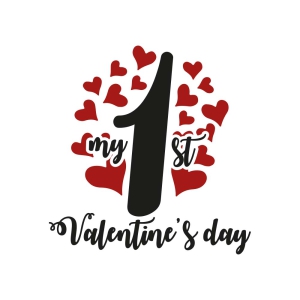 My First Valentine's Day SVG, Hearts SVG Valentine's Day SVG