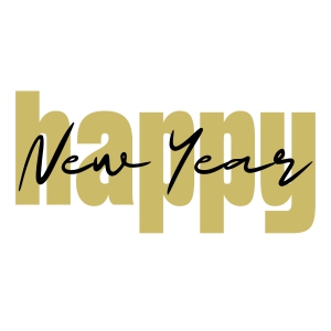 Happy New Year SVG Cut File, Instant Download New Year SVG